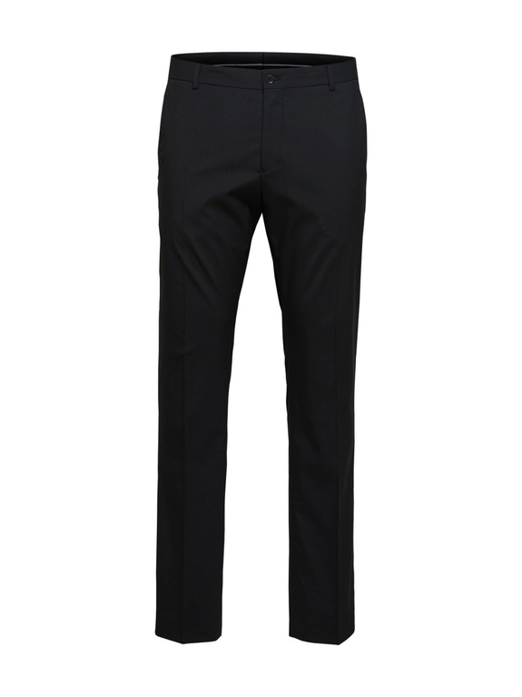 Selected Slim Mylologan Trousers - Black